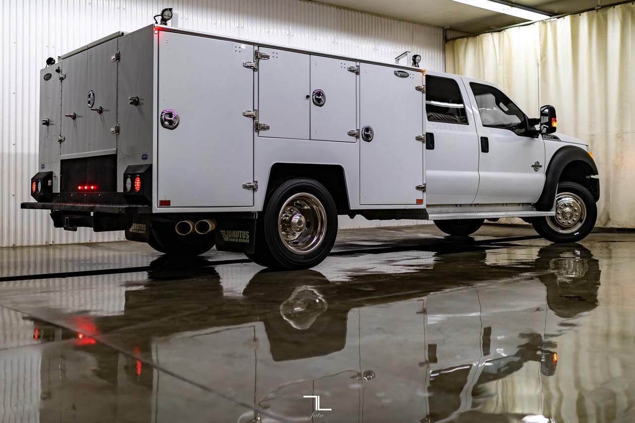 2015 Ford F-450 4x4 Crew Cab XLT Dually Mechanics Box Diesel Red Deer AB