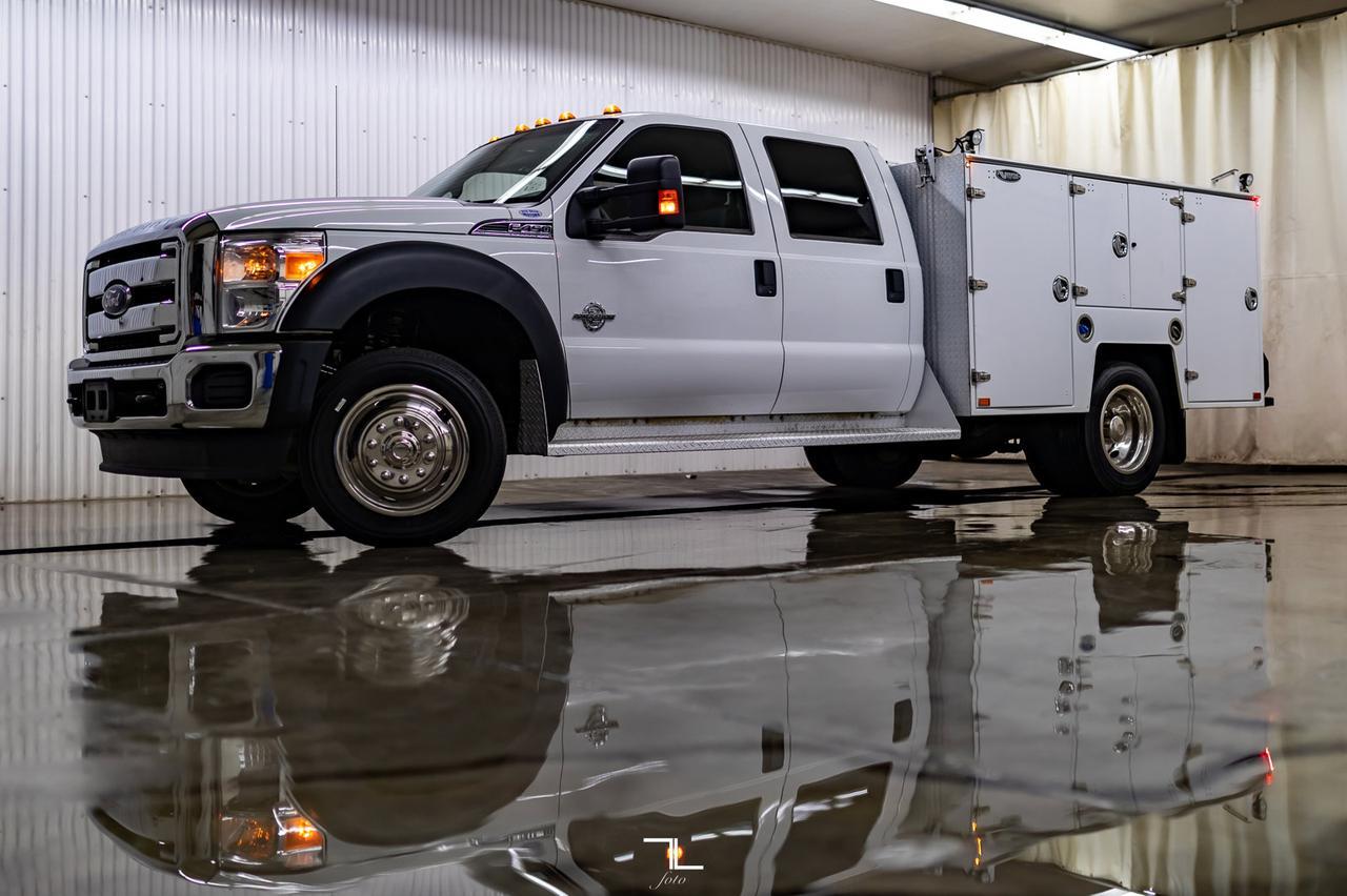 2015 Ford F-450 4x4 Crew Cab XLT Dually Mechanics Box Diesel Red Deer AB