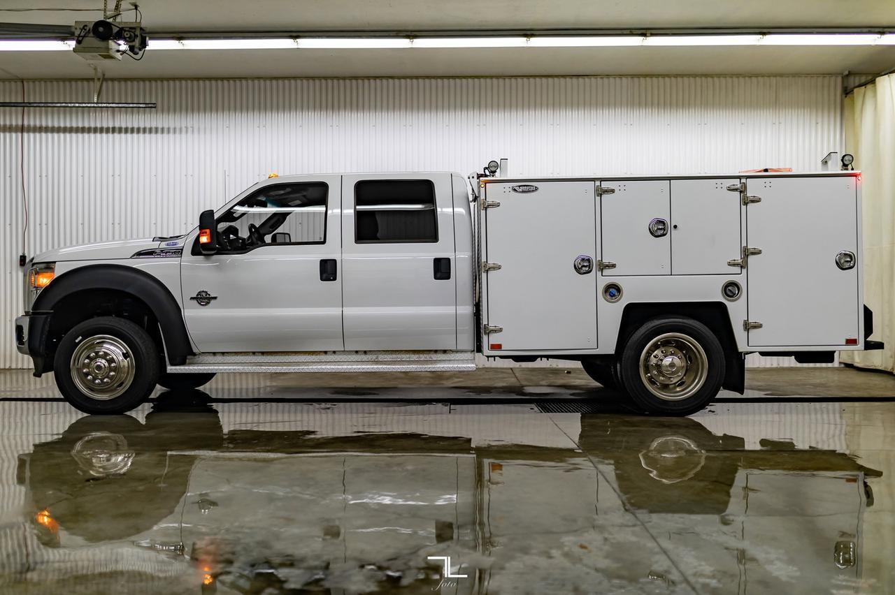 2015 Ford F-450 4x4 Crew Cab XLT Dually Mechanics Box Diesel Red Deer AB