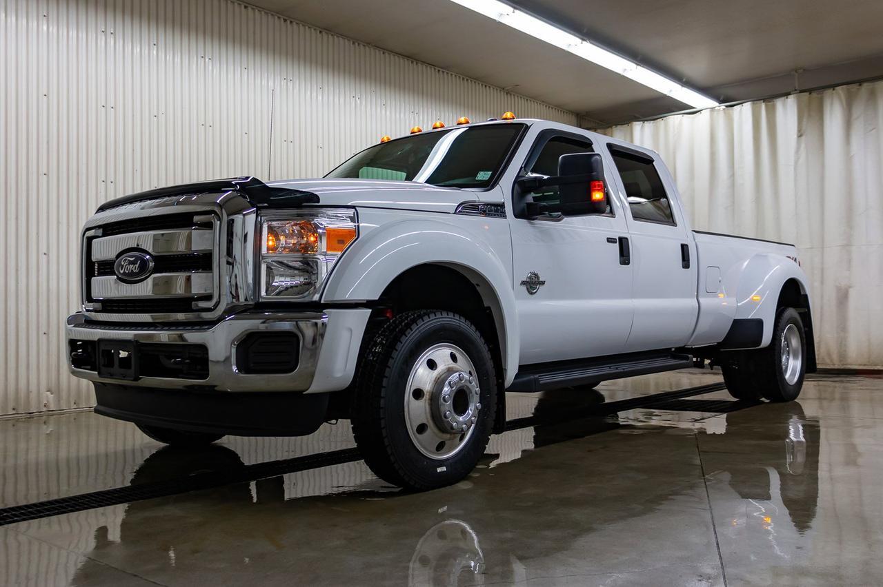 2015 Ford F-450 4x4 Crew Cab XLT FX4 Dually Diesel Red Deer AB
