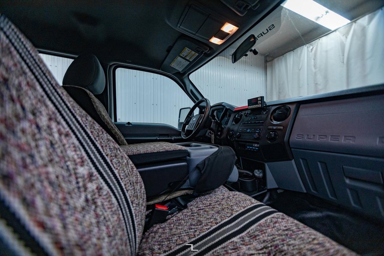 2015 Ford F-550 4x4 Crew Cab XL Plow Sander Tilt Deck Diesel Red Deer AB