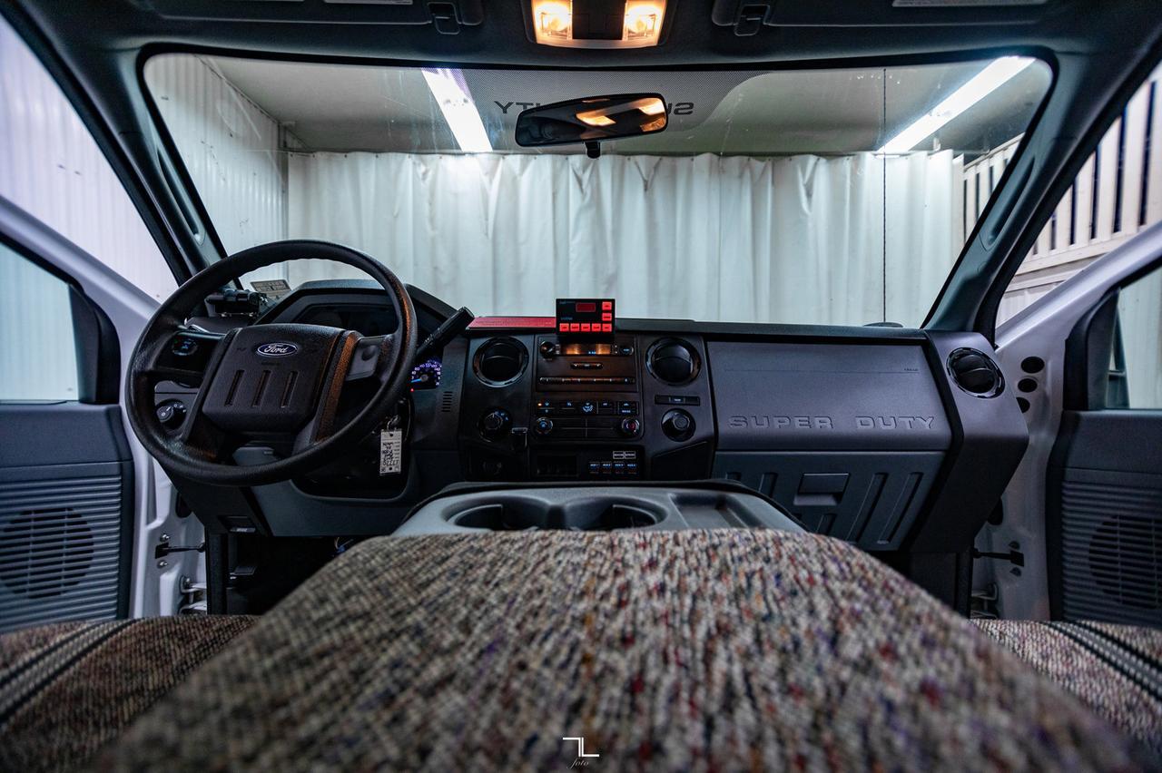 2015 Ford F-550 4x4 Crew Cab XL Plow Sander Tilt Deck Diesel Red Deer AB