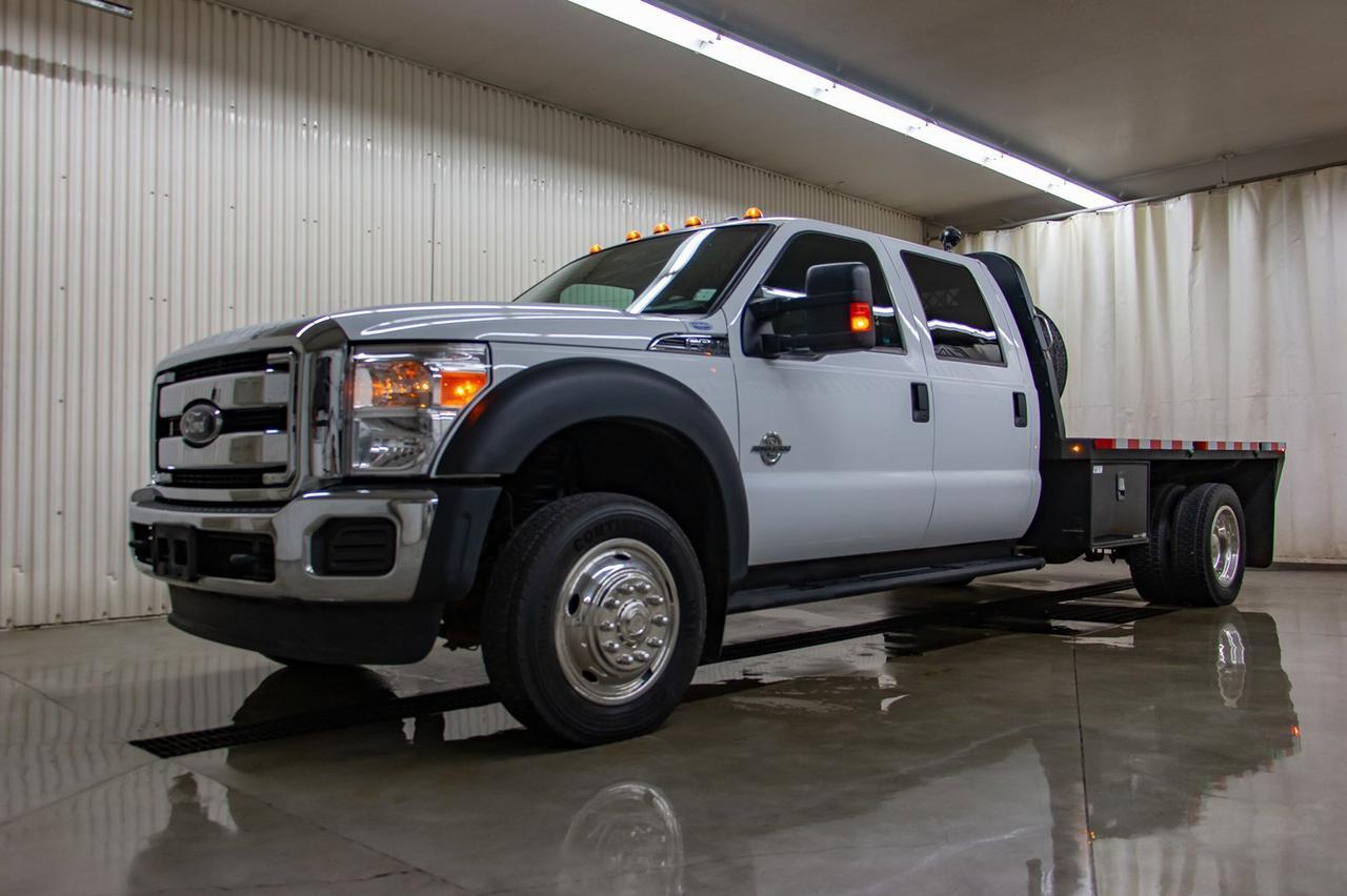 2015 Ford F-550 4x4 Crew Cab XLT Deck Dually Diesel Red Deer AB
