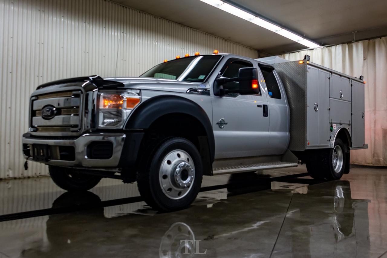 2015 Ford F-550 4x4 Super Cab XLT Diesel Service Box Red Deer AB