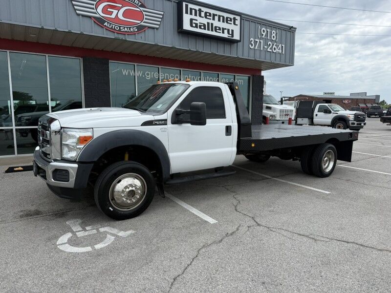 2015 Ford F-550 V10 4x4 14' Flatbed 39k ex