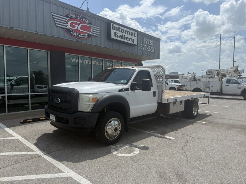 2015 Ford F-550 V10 4x4 14' Flatbed 39k exempt mi's XL Collinsville OK