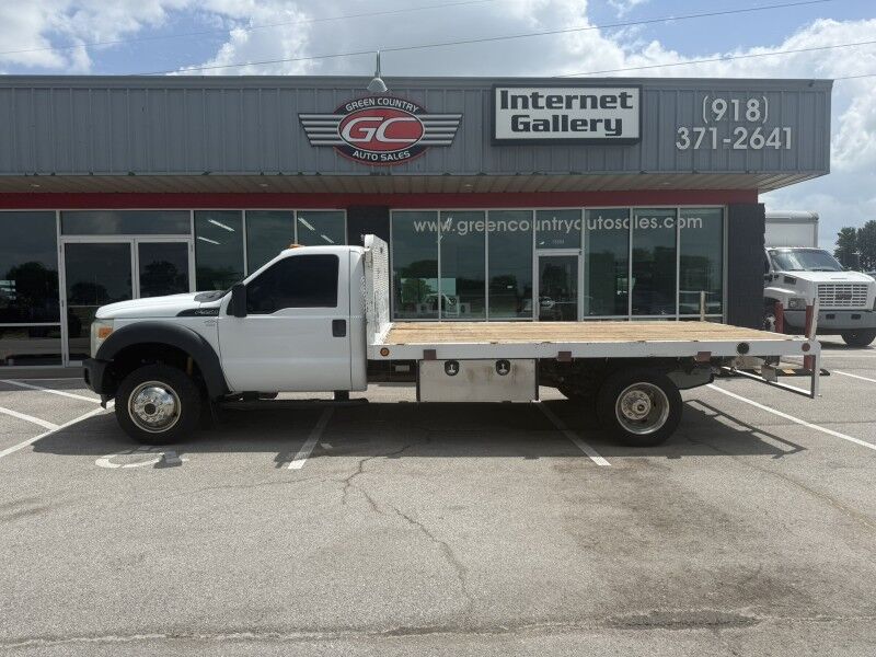 2015 Ford F-550 V10 4x4 14' Flatbed 39k exempt mi's XL Collinsville OK