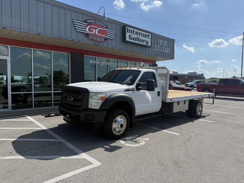2015 Ford F-550 V10 4x4 14' Flatbed 40k exempt mi's XL Collinsville OK