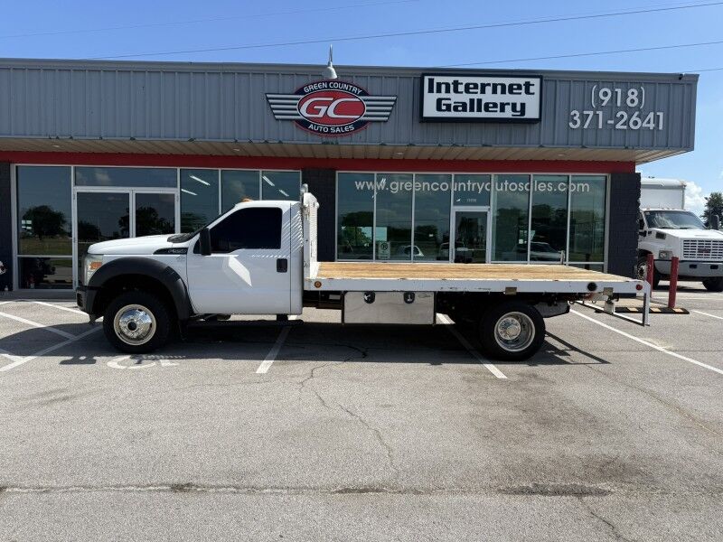 2015 Ford F-550 V10 4x4 14' Flatbed 40k exempt mi's XL Collinsville OK