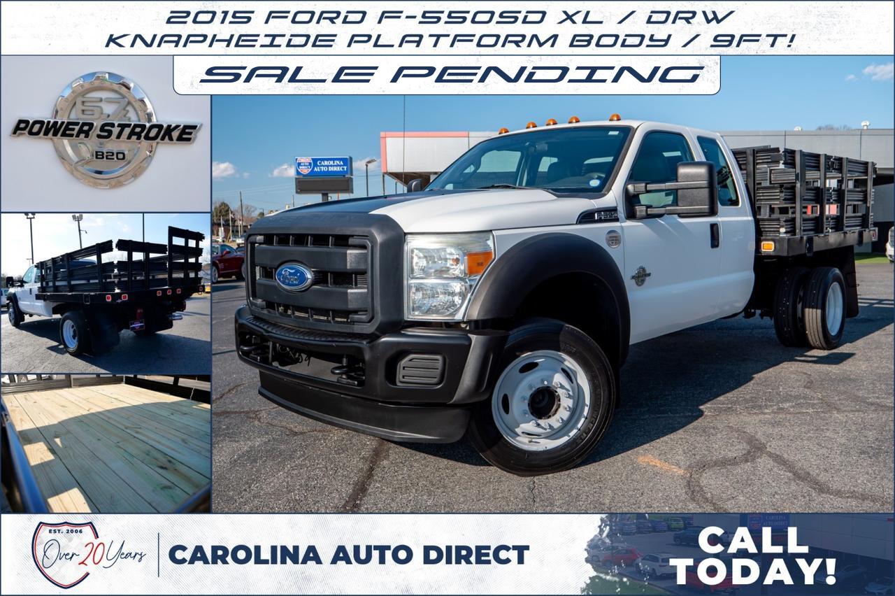 2015 Ford F-550SD XL / DRW / Knapheide Platform Body / 9FT!