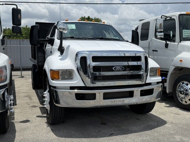 2015 Ford F-650 Super Duty 16' Steel Flatbed Dump Truck