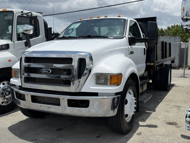 2015 Ford F-650 Super Duty 16' Steel Flatbed Dump Truck