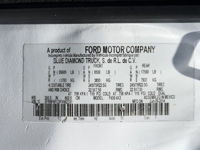 2015 Ford F-650 Super Duty 16' Steel Flatbed Dump Truck Miami FL