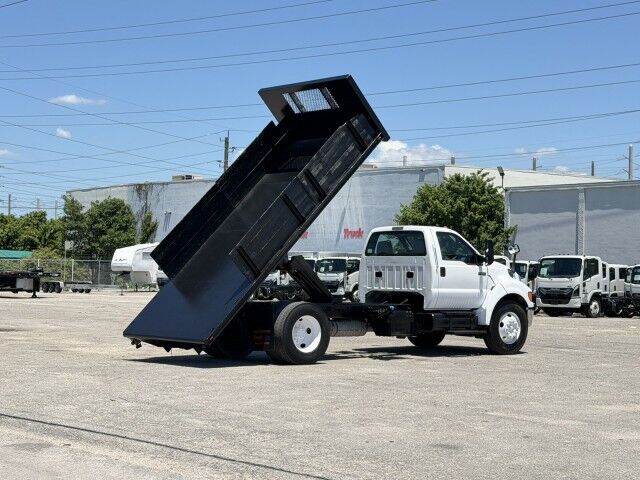 2015 Ford F-650 Super Duty 16' Steel Flatbed Dump Truck