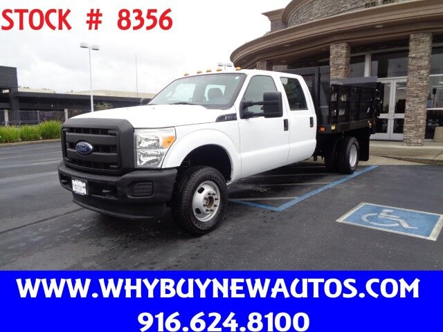 2015 Ford F350 ~ 4x4 ~ Crew Cab ~ 9ft Stake Bed ~ Dually ~ Liftgate ~ Only 19K Miles! Rocklin CA