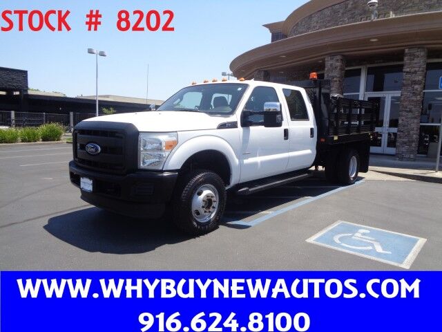 2015 Ford F350 ~ 4x4 ~ Crew Cab ~ 9ft Stake Bed ~ Dually ~ Only 48K Miles! Rocklin CA