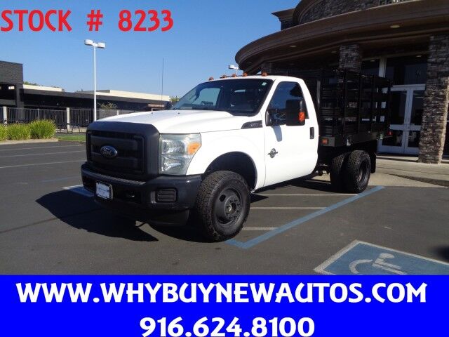 2015 Ford F350 ~ 4x4 ~ Diesel ~ 9ft Stake Bed ~ Dually ~ Only 57K Miles! Rocklin CA