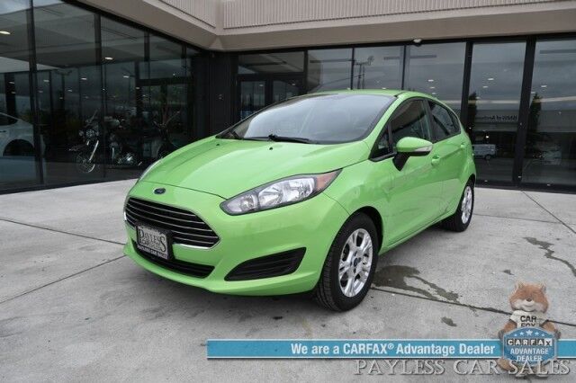 2015 Ford Fiesta SE / Automatic / AutoStart / Comfort Pkg / Heated Cloth Bucket Seats / Power Mirrors, Windows & Locks / Sunroof / Bluetooth / Keyless Entry / Air Conditioning / Alloy Wheels / Block Heater / 36 MPG / Only 58K Miles / 1-Owner Anchorage AK