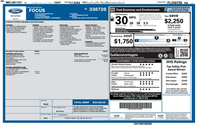 2015 Ford Focus SE Raleigh NC