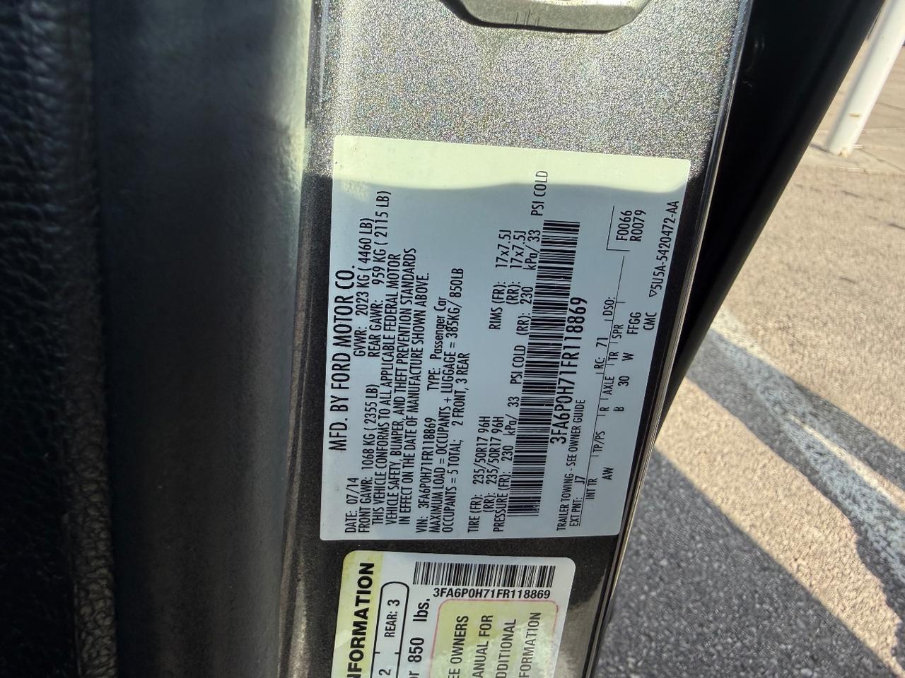 2015 Ford Fusion SE Austin TX