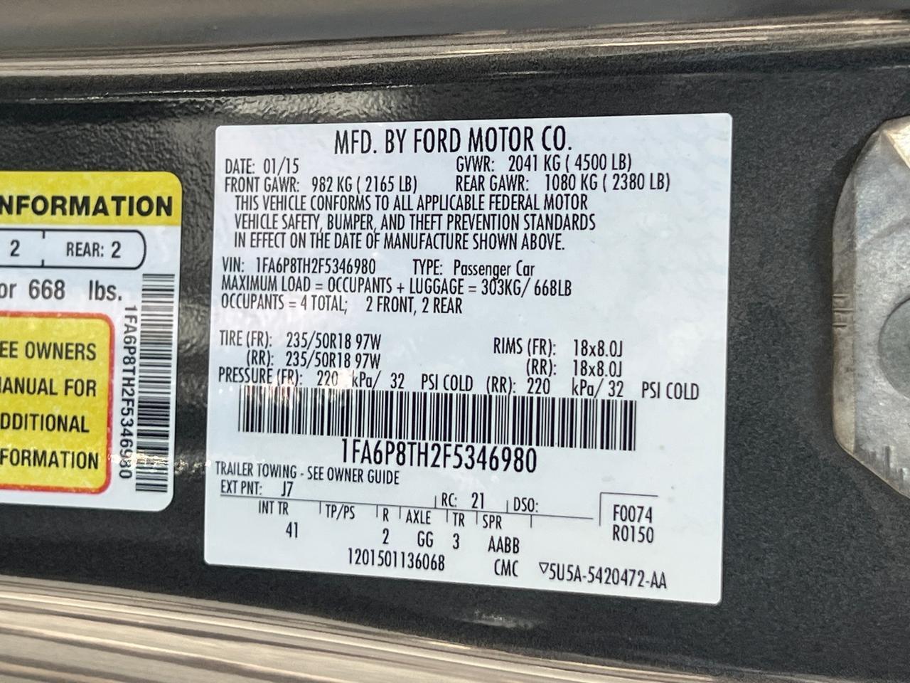 2015 Ford Mustang EcoBoost Premium Hagerstown MD