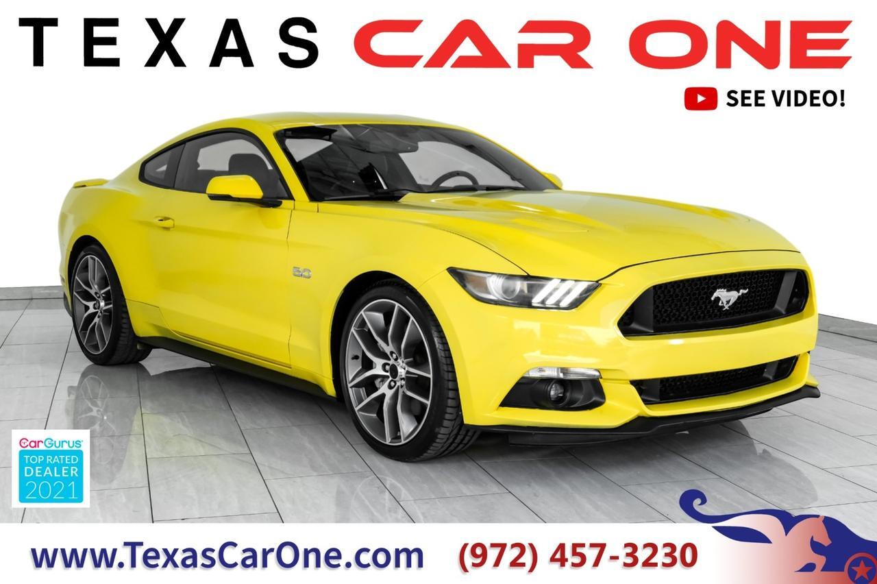 2015 Ford Mustang GT PREMIUM BLIND SPOT LEATHER SEATS REAR CAMERA KEYLESS START SH Carrollton TX