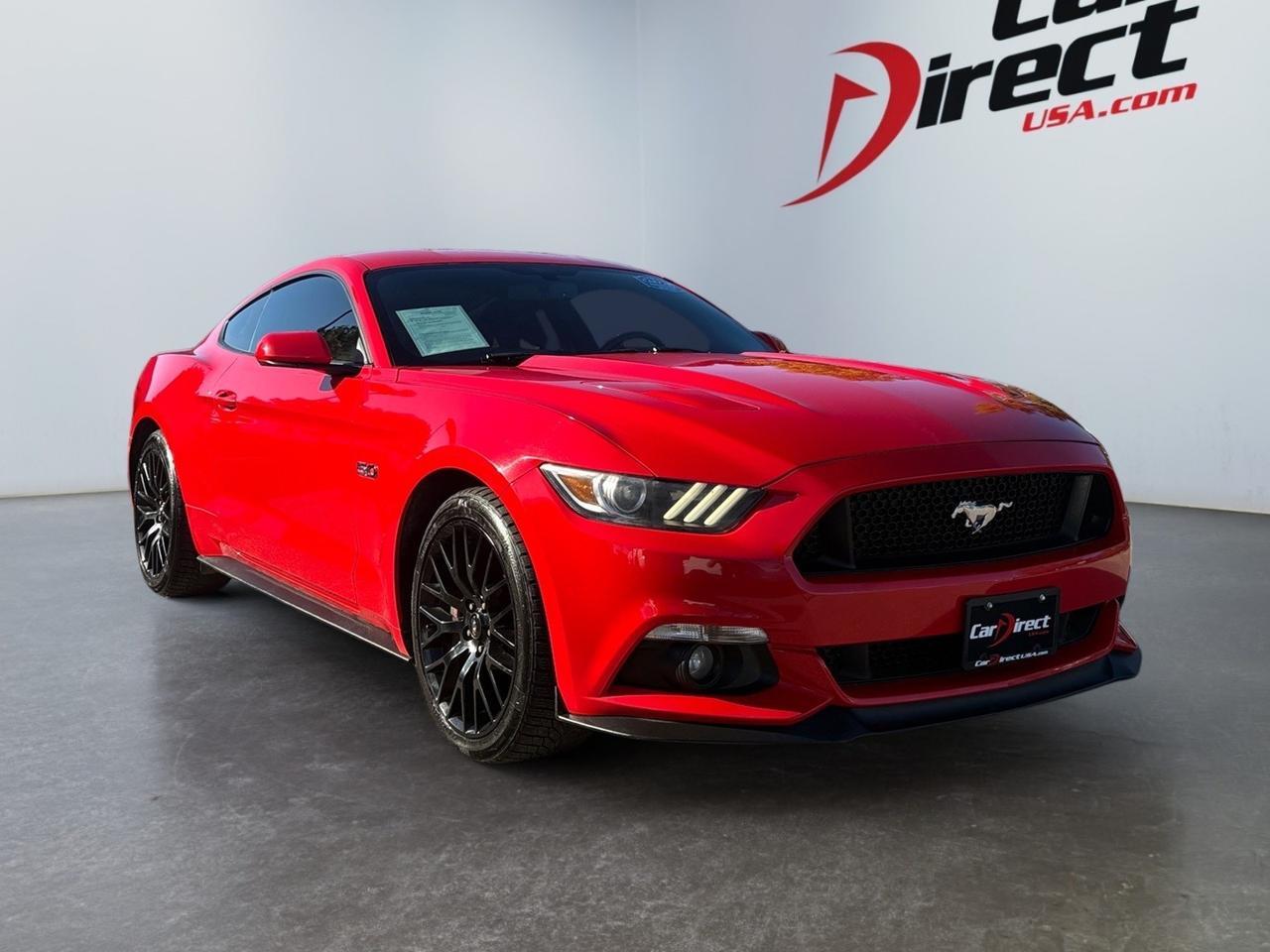 2015 Ford Mustang GT Premium RECARO SEAT PKG, MT, BACKUP CAMERA, BLUETOOTH, SOS POST CRASH ALERT, GT PERFORMANCE PACKAGE, ONLY 43K MILES, RIDE IS STYLE IN THIS MUSTANG!