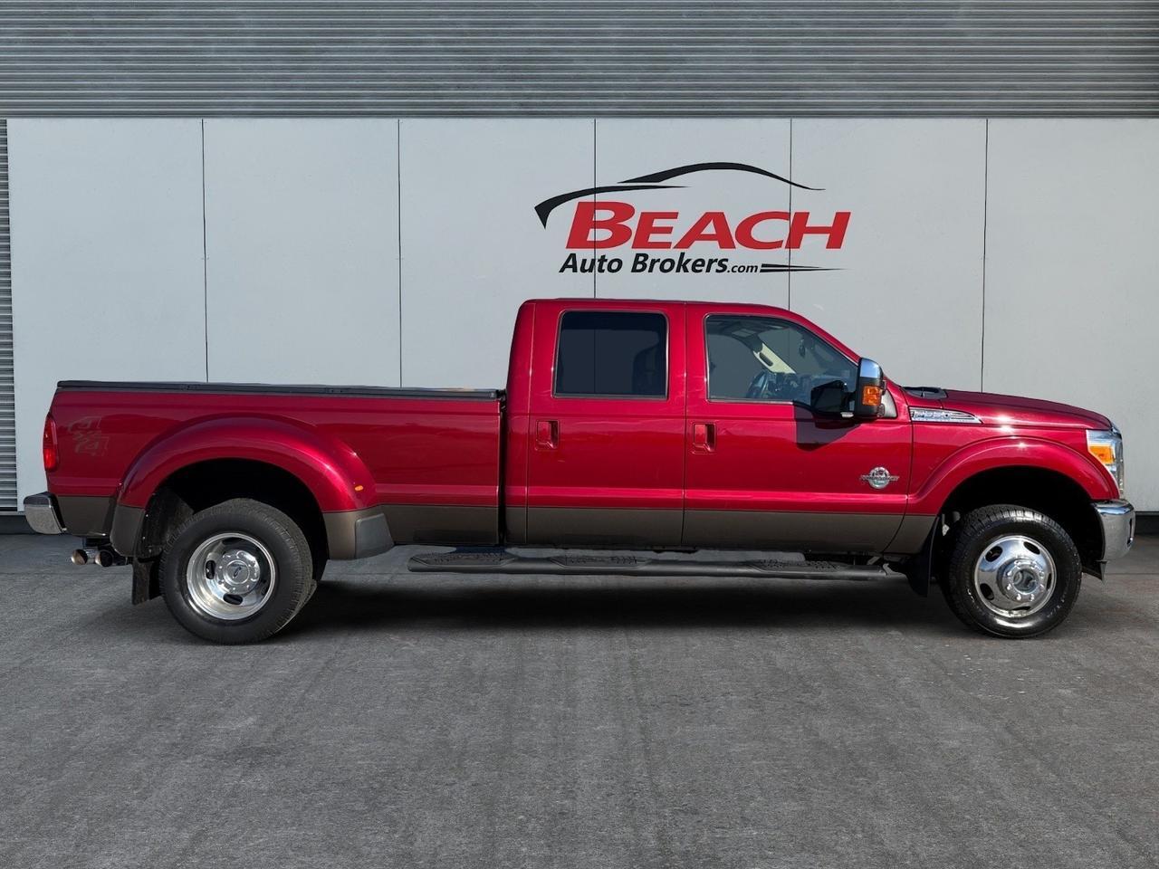 2015 Ford Super Duty F-350 DRW Lariat, REMOTE KEYLESS ENTRY, TOW PACKAGE, TOW HOOKS, POWER AND HEATED MIRRORS W/ TURN SIGNALS, USB, AUX, SUNROOF, RUNNING BOARDS, TONNEAU COVER, LOW MILES, THIS IS A GREAT TRUCK FOR A GREAT PRICE! Norfolk VA