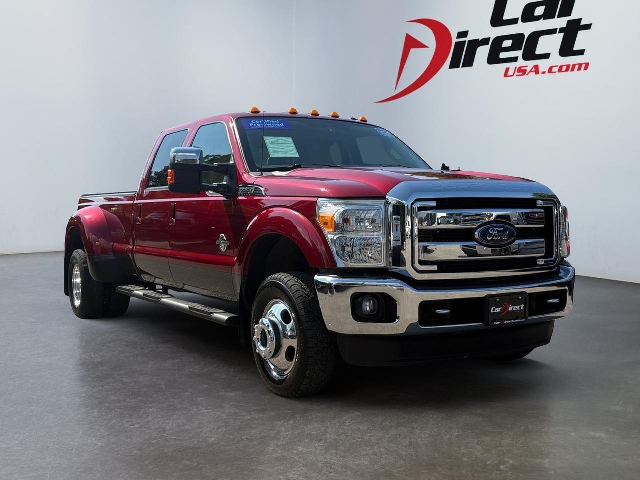 2015 Ford Super Duty F-350 DRW Lariat, TOW PACKAGE, BACKUP CAMERA WITH PARKING SENSORS, NAVIGATION, TAILGATE STEP, HEATED & VENTILATED SEATS, POWER REAR SLIDING WINDOW, RUNNING BOARDS, BED LINER, REMOTE START, LOW MILEAGE, DRIVE SUPER IN THIS F350 SUPER DUTY! Virginia Beach VA