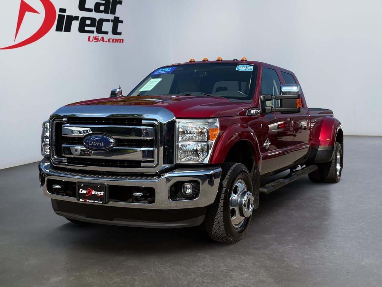 2015 Ford Super Duty F-350 DRW Lariat, TOW PACKAGE, BACKUP CAMERA WITH PARKING SENSORS, NAVIGATION, TAILGATE STEP, HEATED & VENTILATED SEATS, POWER REAR SLIDING WINDOW, RUNNING BOARDS, BED LINER, REMOTE START, LOW MILEAGE, DRIVE SUPER IN THIS F350 SUPER DUTY! Virginia Beach VA
