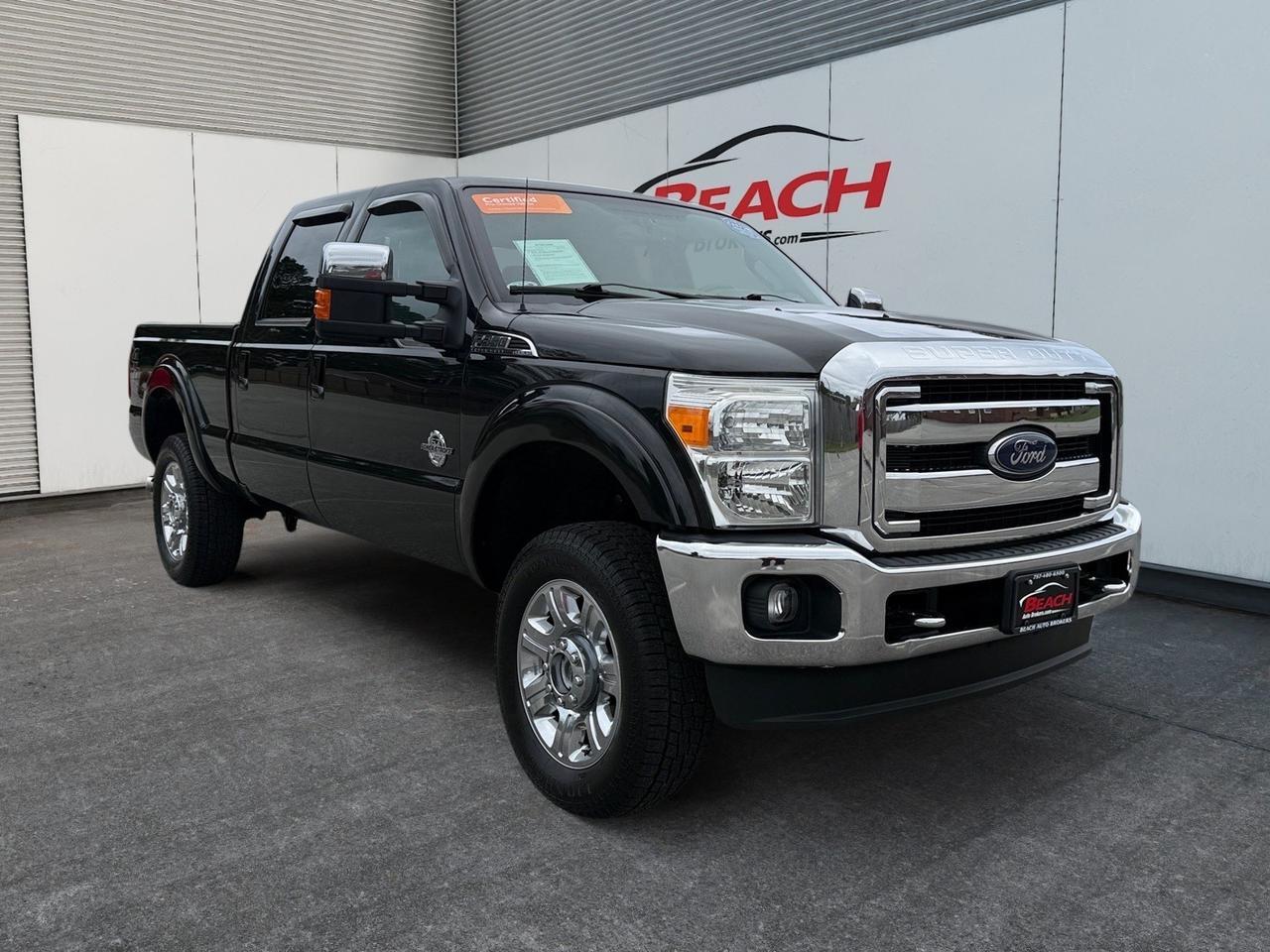 2015 Ford Super Duty F-350 SRW Lariat, TOW HOOKS, BED LINER, 4X4, BACKUP CAMERA, POWER REAR SLIDING WINDOW, PICKUP BOX TIE DOWN HOOKS, LOCKING REMOVABLE TAILGATE W/ LIFT ASSIST, LOW MILES! Norfolk VA