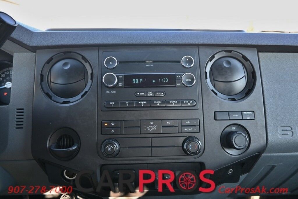 2015 Ford Super Duty F-550 XL - 6.8L V10 - 4X4 - Dually - Single Cab - 152 Stake bed w/ Waltco Power Lift System - Roughneck Storage Boxes - Tow Mirrors - Cruise Control - Air Conditioner - AUX - 1 Owner - Low Miles Anchorage AK