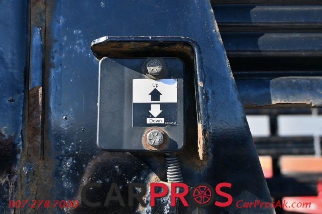 2015 Ford Super Duty F-550 XL - 6.8L V10 - 4X4 - Dually - Single Cab - 152 Stake bed w/ Waltco Power Lift System - Roughneck Storage Boxes - Tow Mirrors - Cruise Control - Air Conditioner - AUX - 1 Owner - Low Miles Anchorage AK