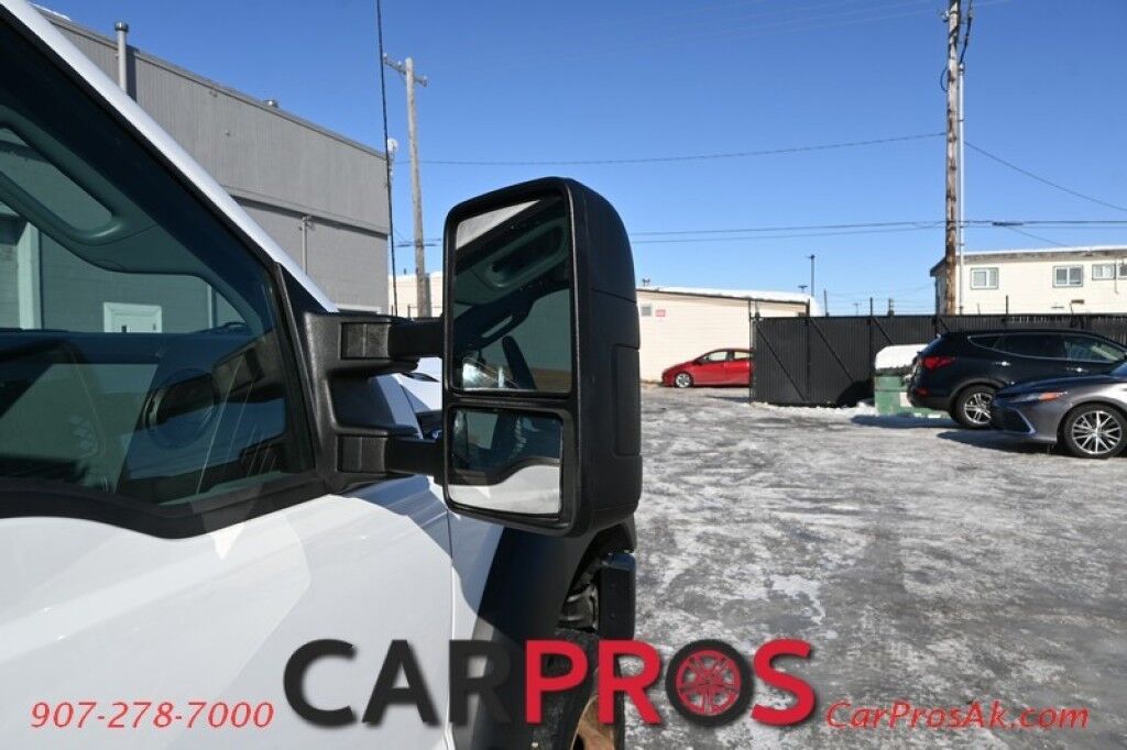 2015 Ford Super Duty F-550 XL - 6.8L V10 - 4X4 - Dually - Single Cab - 152 Stake bed w/ Waltco Power Lift System - Roughneck Storage Boxes - Tow Mirrors - Cruise Control - Air Conditioner - AUX - 1 Owner - Low Miles Anchorage AK