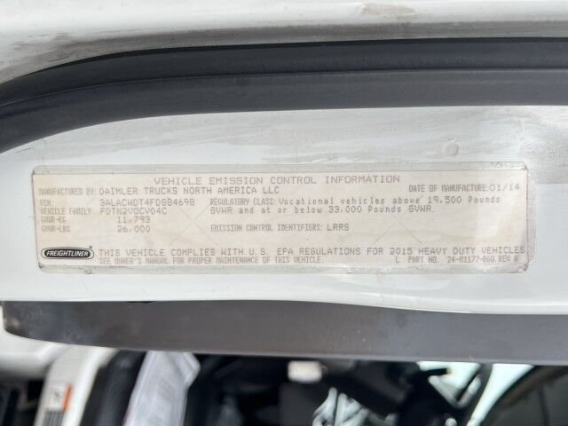 2015 Freightliner M2 106 24' Dry Box Truck with 4,000 lbs. Lift Gate Miami FL