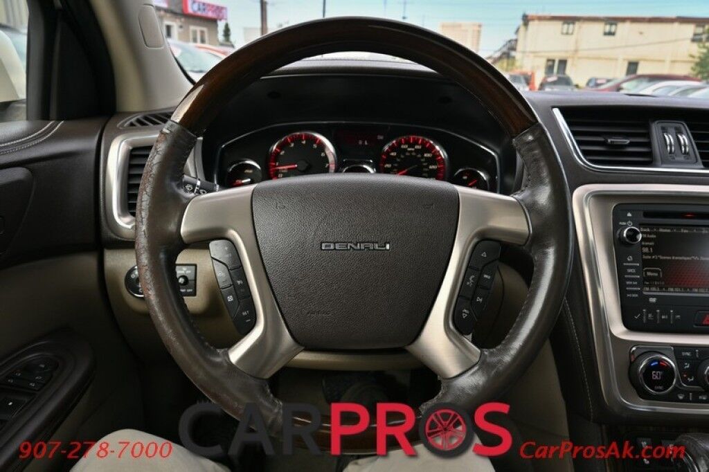 2015 GMC Acadia Denali - AWD - Technology Pkg - AutoStart - Heated & Cooled Leather Seats - Heated Steering Wheel - Bose Speakers - Dual Sunroof - HUD - Blindspot Alert - Backup Camera - 3rd Row - Seats 7 - Rear Entertainment - Power Liftgate Anchorage AK