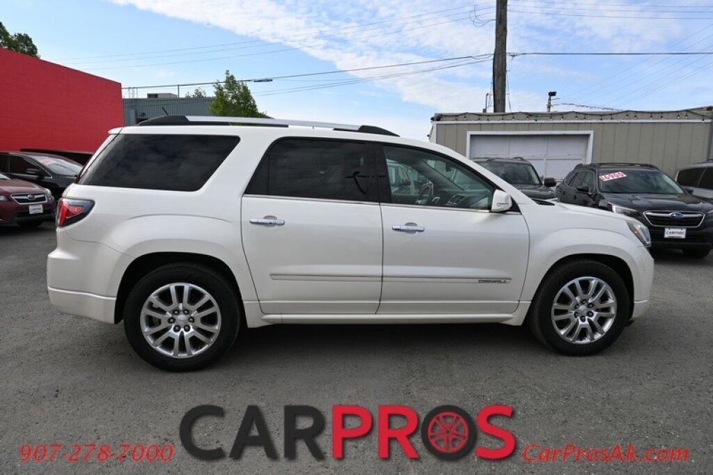 2015 GMC Acadia Denali - AWD - Technology Pkg - AutoStart - Heated & Cooled Leather Seats - Heated Steering Wheel - Bose Speakers - Dual Sunroof - HUD - Blindspot Alert - Backup Camera - 3rd Row - Seats 7 - Rear Entertainment - Power Liftgate Anchorage AK