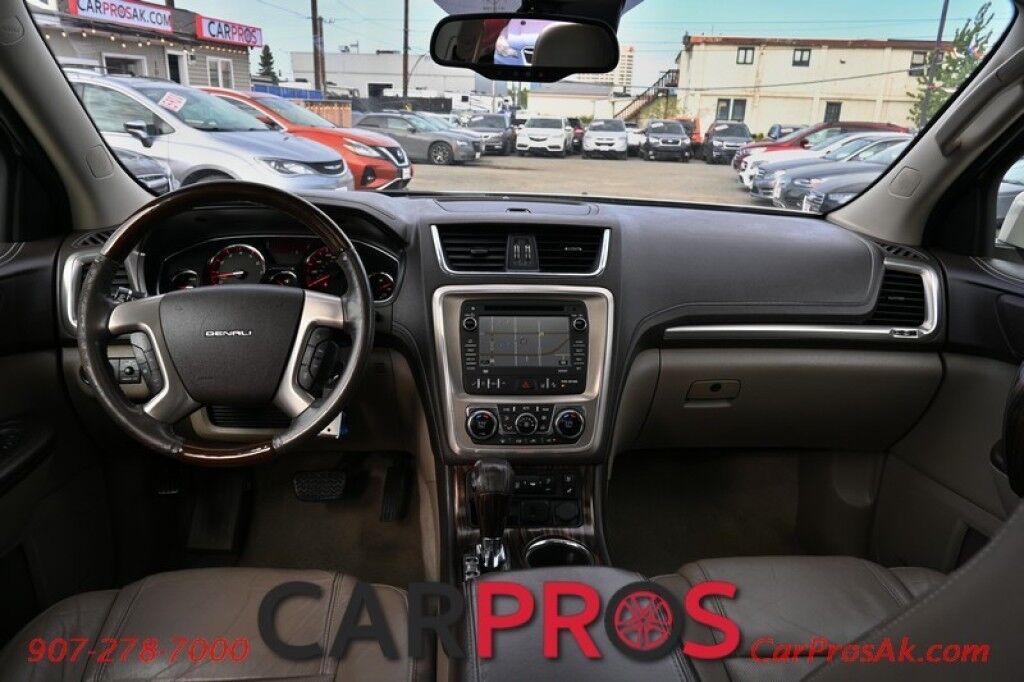 2015 GMC Acadia Denali - AWD - Technology Pkg - AutoStart - Heated & Cooled Leather Seats - Heated Steering Wheel - Bose Speakers - Dual Sunroof - HUD - Blindspot Alert - Backup Camera - 3rd Row - Seats 7 - Rear Entertainment - Power Liftgate Anchorage AK