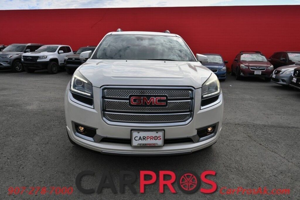 2015 GMC Acadia Denali - AWD - Technology Pkg - AutoStart - Heated & Cooled Leather Seats - Heated Steering Wheel - Bose Speakers - Dual Sunroof - HUD - Blindspot Alert - Backup Camera - 3rd Row - Seats 7 - Rear Entertainment - Power Liftgate Anchorage AK