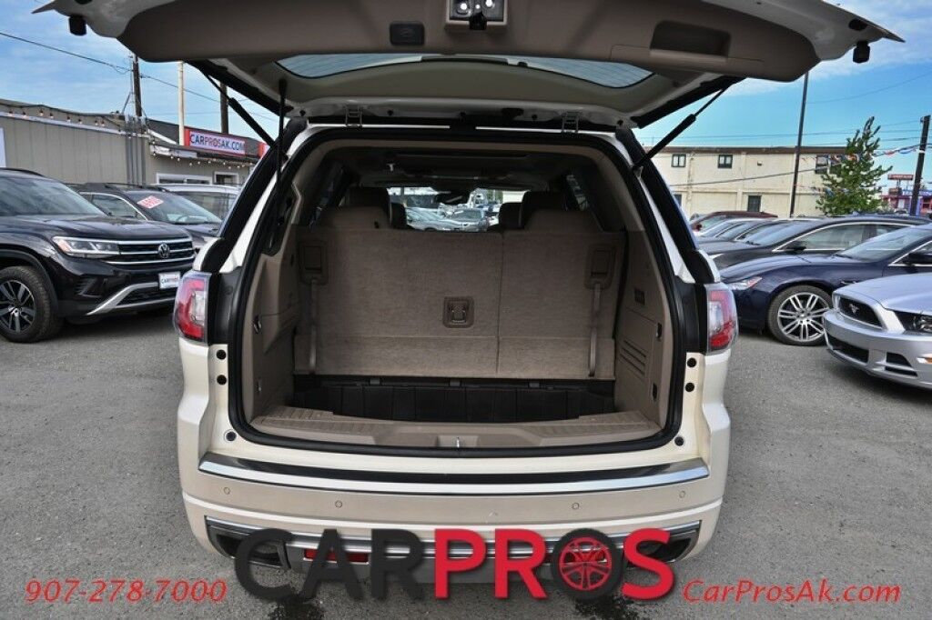 2015 GMC Acadia Denali - AWD - Technology Pkg - AutoStart - Heated & Cooled Leather Seats - Heated Steering Wheel - Bose Speakers - Dual Sunroof - HUD - Blindspot Alert - Backup Camera - 3rd Row - Seats 7 - Rear Entertainment - Power Liftgate Anchorage AK