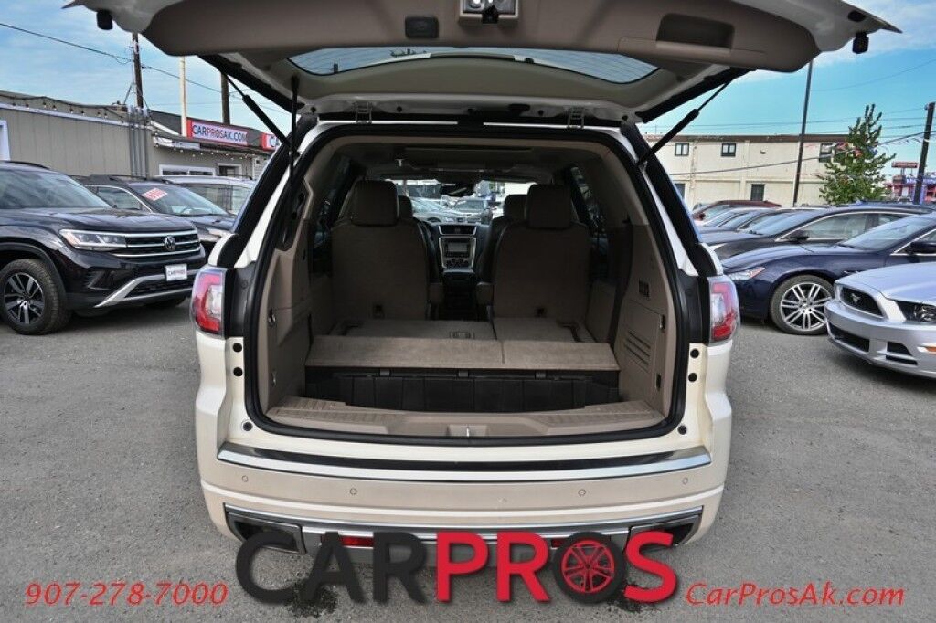 2015 GMC Acadia Denali - AWD - Technology Pkg - AutoStart - Heated & Cooled Leather Seats - Heated Steering Wheel - Bose Speakers - Dual Sunroof - HUD - Blindspot Alert - Backup Camera - 3rd Row - Seats 7 - Rear Entertainment - Power Liftgate Anchorage AK