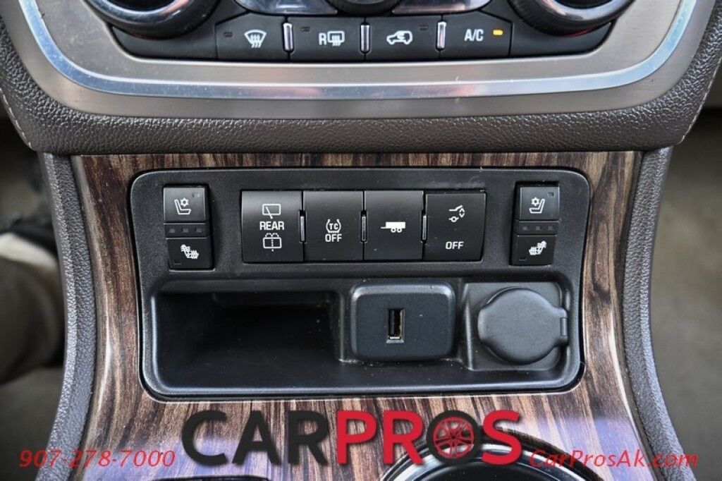 2015 GMC Acadia Denali - AWD - Technology Pkg - AutoStart - Heated & Cooled Leather Seats - Heated Steering Wheel - Bose Speakers - Dual Sunroof - HUD - Blindspot Alert - Backup Camera - 3rd Row - Seats 7 - Rear Entertainment - Power Liftgate Anchorage AK