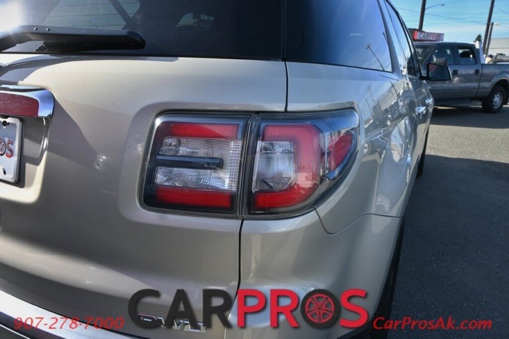 2015 GMC Acadia SLE 2 - AWD - Auto Start - Power & Heated Cloth Seats - Bluetooth - Back Up Camera - Cruise Control - Rear Park Assist - 3rd Row - Seats 7 - Power Liftgate - Keyless Entry - Aluminum Wheels - 1 Owner Anchorage AK