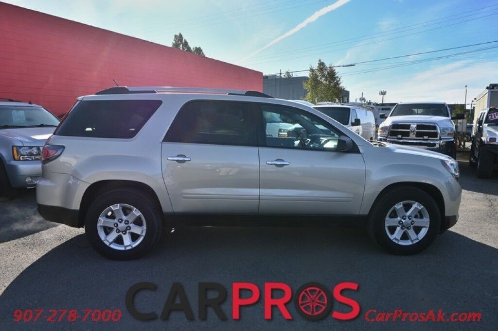 2015 GMC Acadia SLE 2 - AWD - Auto Start - Power & Heated Cloth Seats - Bluetooth - Back Up Camera - Cruise Control - Rear Park Assist - 3rd Row - Seats 7 - Power Liftgate - Keyless Entry - Aluminum Wheels - 1 Owner Anchorage AK