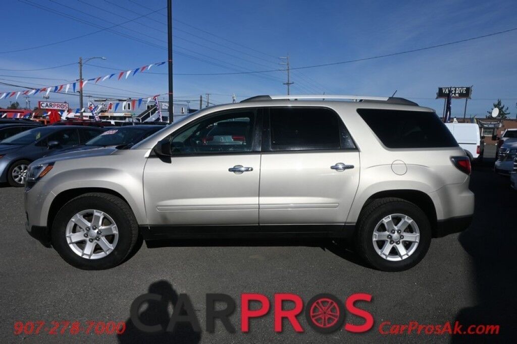 2015 GMC Acadia SLE 2 - AWD - Auto Start - Power & Heated Cloth Seats - Bluetooth - Back Up Camera - Cruise Control - Rear Park Assist - 3rd Row - Seats 7 - Power Liftgate - Keyless Entry - Aluminum Wheels - 1 Owner Anchorage AK