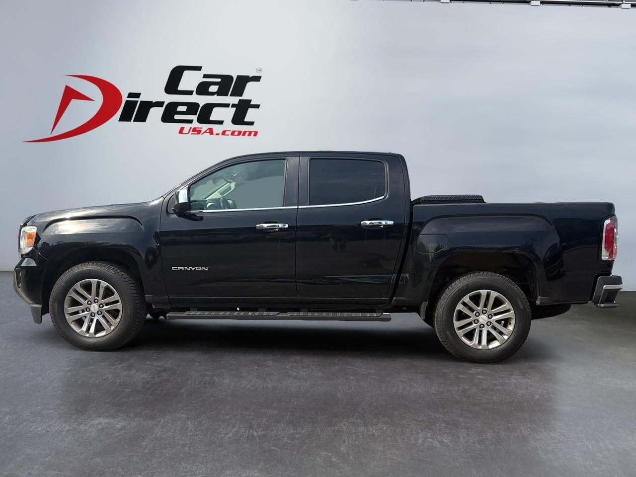 2015 GMC Canyon SLT CREW CAB, BED LINER, RUNNING BOARDS, REMOTE KEYLESS ENTRY, REAR BUMPER CORNER STEP, BLUETOOTH, LOW LOW MILES, CLEAN CARFAX, VIRGINIA VEHICLE, TAKE A RIDE IN THE CANYON! Virginia Beach VA