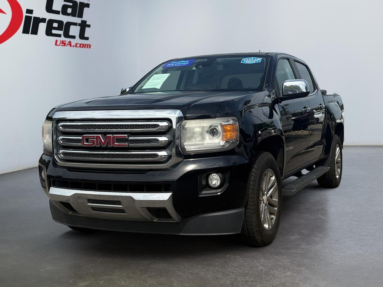 2015 GMC Canyon SLT CREW CAB, BED LINER, RUNNING BOARDS, REMOTE KEYLESS ENTRY, REAR BUMPER CORNER STEP, BLUETOOTH, LOW LOW MILES, CLEAN CARFAX, VIRGINIA VEHICLE, TAKE A RIDE IN THE CANYON! Virginia Beach VA