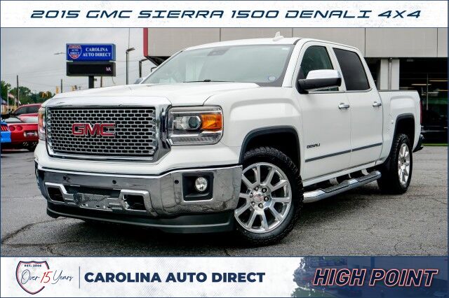 2015 GMC Sierra 1500 Denali 4X4 / Heated & Cooled Seats / 6.2L V8! High Point NC