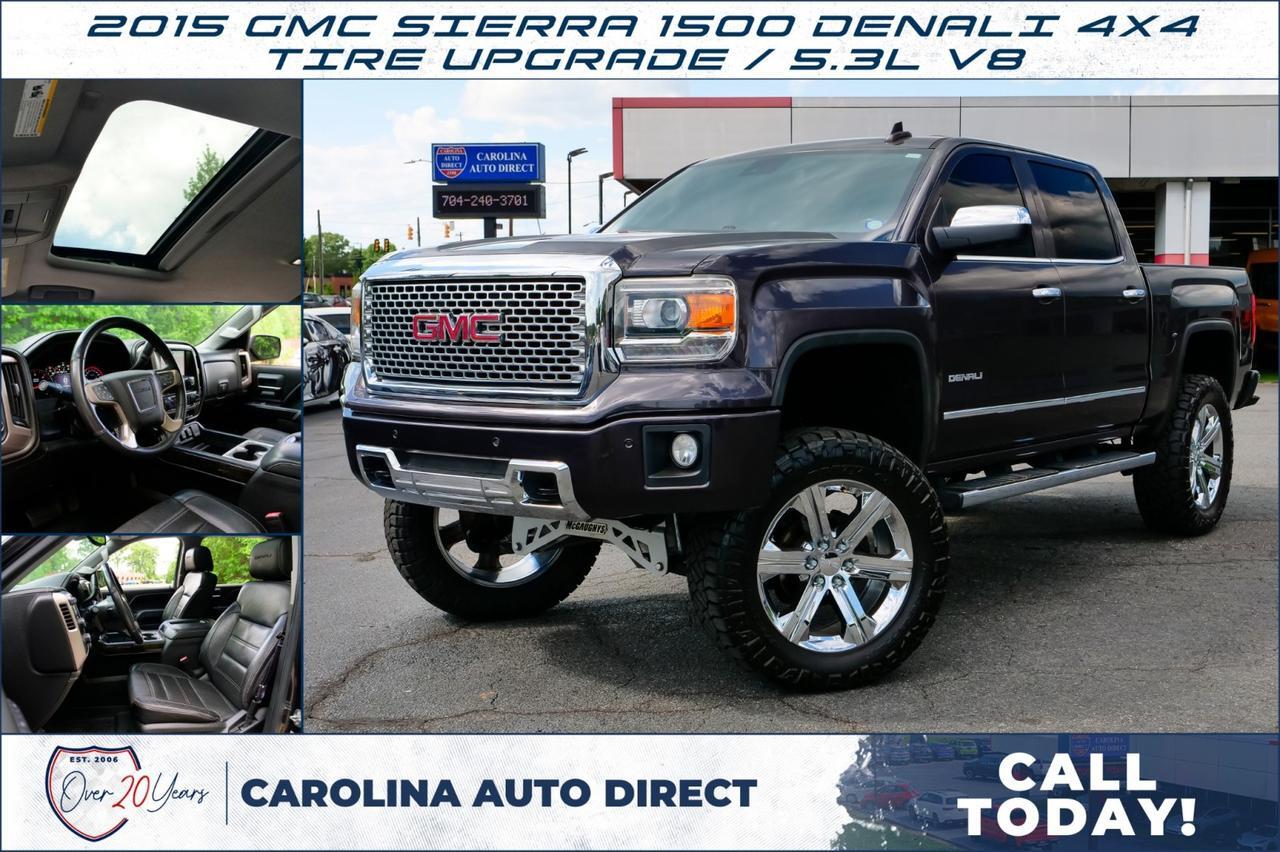 2015 GMC Sierra 1500 Denali 4X4 / Tire Upgrade / Sunroof / 5.3L V8!