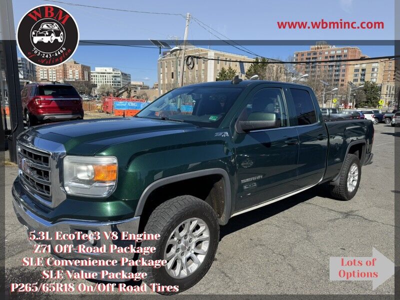 2015 GMC Sierra 1500 SLE Double Cab 4WD w/ Z71 Off Road Suspension Package